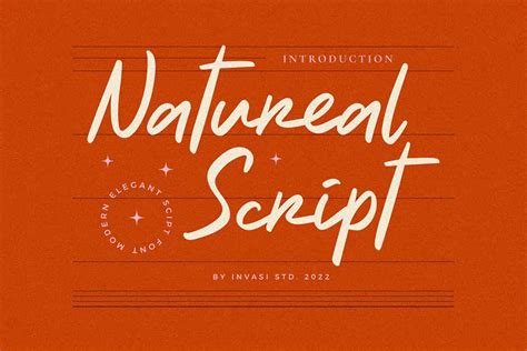 Natureal Script Font - Dfonts