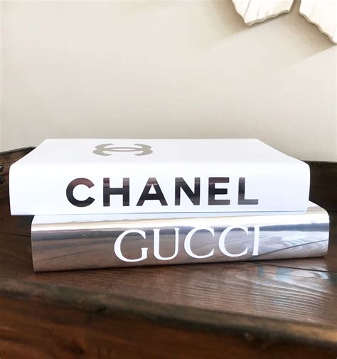 Chanel Gucci Fashion Inspired Decorative Books, Designer Home Decor ...