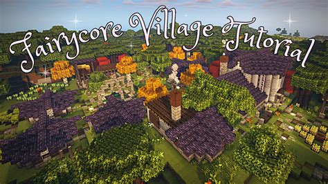 Minecraft | Fairycore Village Tutorial | How to build a Fairy Village ...