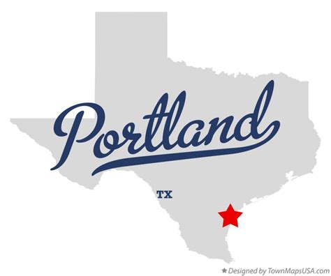 Map of Portland, TX, Texas