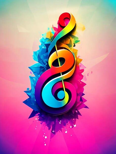 Premium AI Image | Colorful music logo design downloade