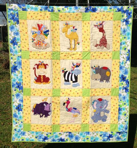 Jungle Animal Baby Quilt