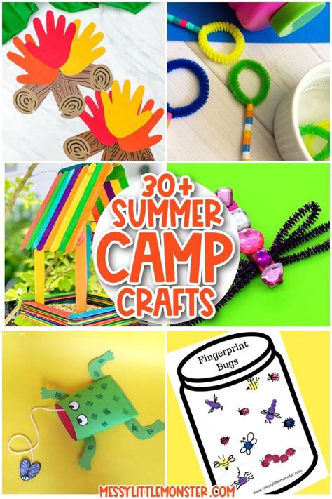 30 Best Summer Camp Crafts for Kids | Camping crafts, Summer camp activities, Summer camp art