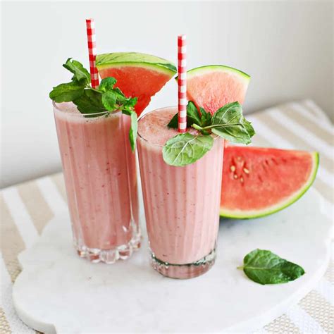 Watermelon Smoothie - A Beautiful Mess
