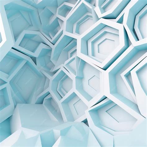 Premium Photo | A wallpaper with a hexagon pattern