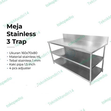 Jual meja stainless steel - Kab. Bogor - TeknikMandiri14 | Tokopedia