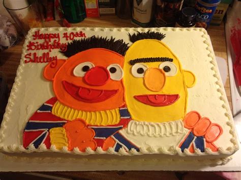 Bert And Ernie Birthday Cake - CakeCentral.com