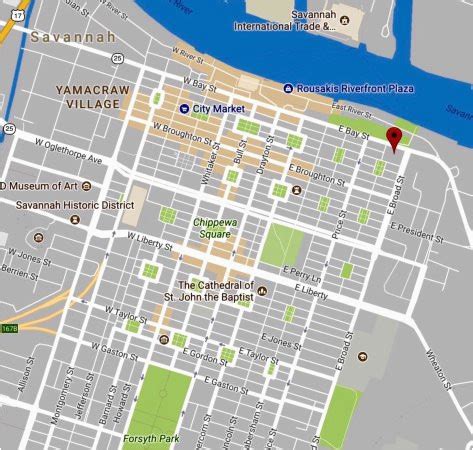 Savannah Georgia Historic District Map | secretmuseum