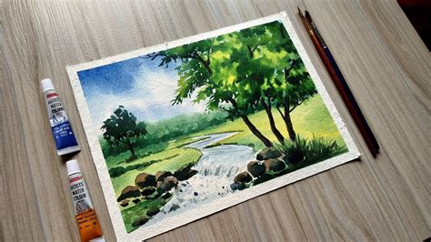 Watercolor Scenery Painting