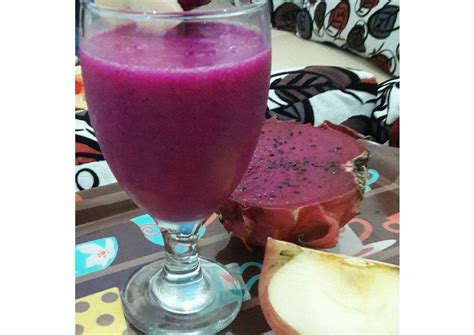 Resep Jus Buah Naga Merah Campur Apel oleh Mariyana - Cookpad