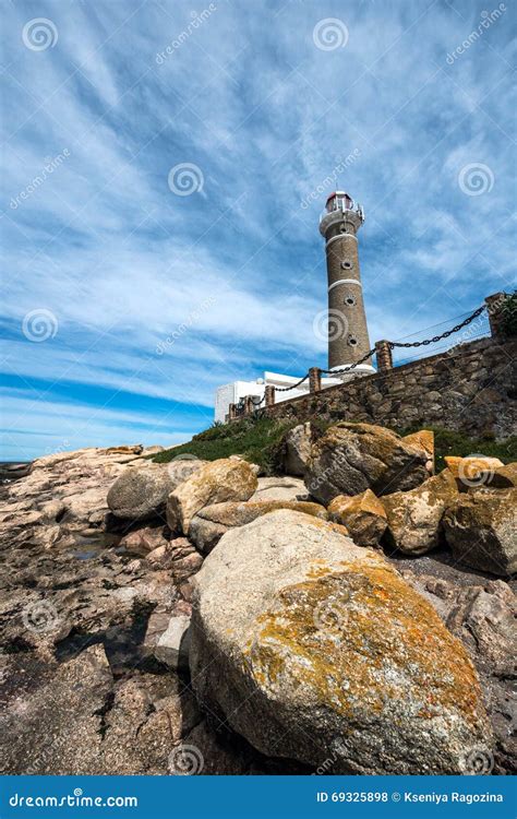 Lighthouse in Jose Ignacio, Uruguay Stock Photo - Image of latin, ocean ...