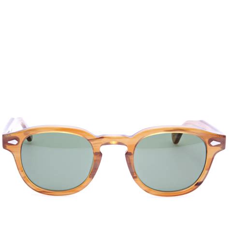 Moscot Lemtosh Sunglasses Blonde & Green Lenses | END.