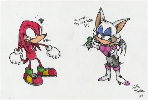 Knuckles and Rouge by dustindemon on DeviantArt