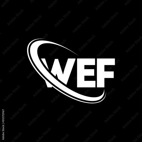 WEF logo. WEF letter. WEF letter logo design. Initials WEF logo linked ...