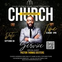 church anniversary service Template | PosterMyWall