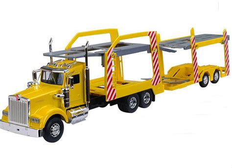 Kids Yellow 1:32 Scale Diecast Kenworth Transport Truck Toy [NT01T038 ...