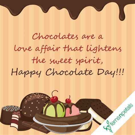 Happy Chocolate Day Quotes | Chocolate Day Messages and Wishes - Ferns N Petals