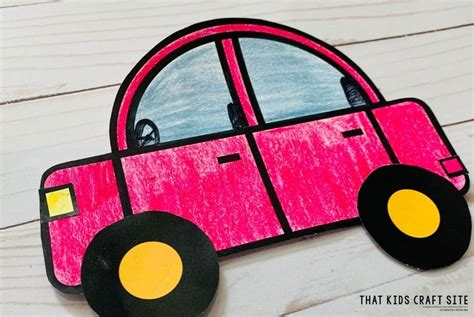 Free Car Printable Craft for Kids - That Kids' Craft Site