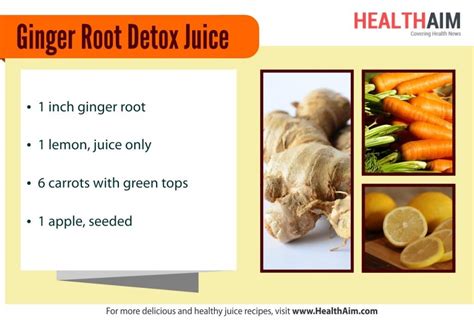 Healthy Juice Recipe: Ginger Root Detox Juice - Health Aim | Healthy juices, Healthy juice ...