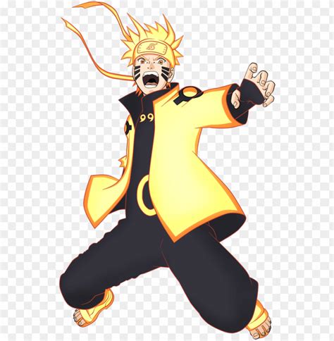 the character naruta from naruta is jumping in the air with his arms out