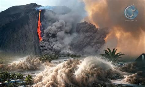 GEMPAR! Gempa Bumi, Tsunami & Letusan Gunung Berapi Mengamuk Di Pulau Stromboli - Samudera.my