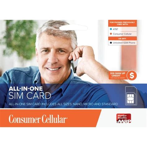 Consumer Cellular At&t All In One Sim Card : Target