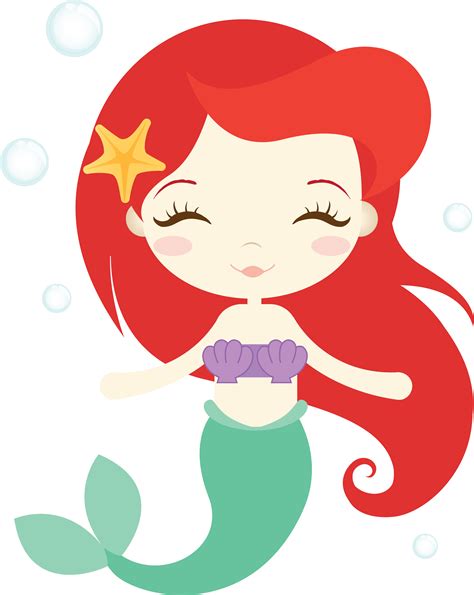 View and Download hd Ariel Mermaid, Ariel The Little Mermaid, Baby Mermaid, - Cute Mermaid PNG ...