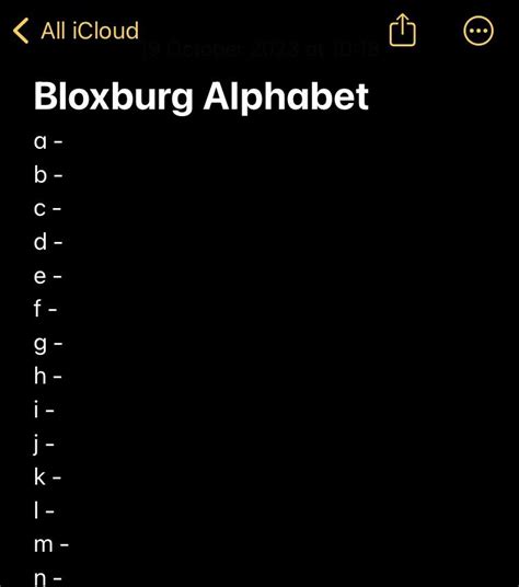 Bloxburg Alphabet (since I haven’t seen anyone do it yet) A stands for ...