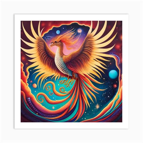 Phoenix Dragon 3 Art Print by NEXAPRINT - Fy