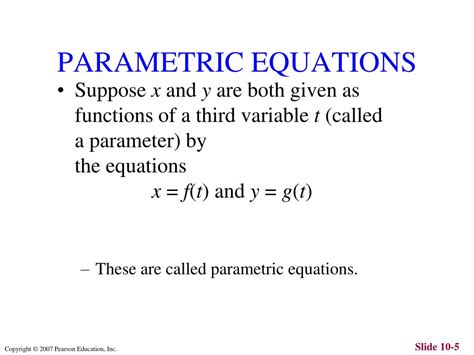 PPT - Parametric Equations PowerPoint Presentation, free download - ID ...