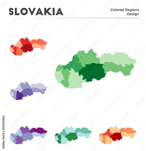 Slovakia map collection. Borders of Slovakia for your infographic ...