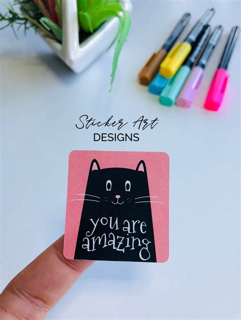 30 YOU ARE AMAZING Stickers Cat Stickers Cute Fun Stickers - Etsy