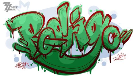 Rodrigo graffiti | Graffiti alphabet, Graffiti art, Street art graffiti