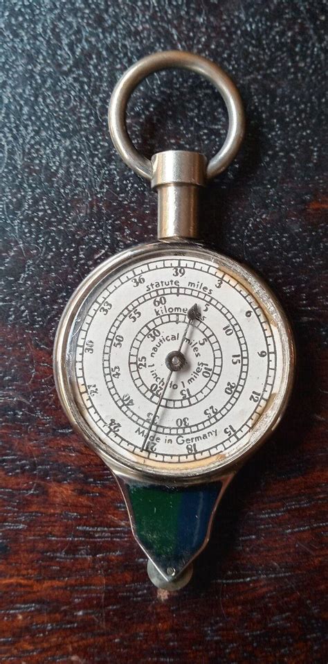 Vintage Map Measure Opisometer - Leather Case - Made in Germany | #4554444587