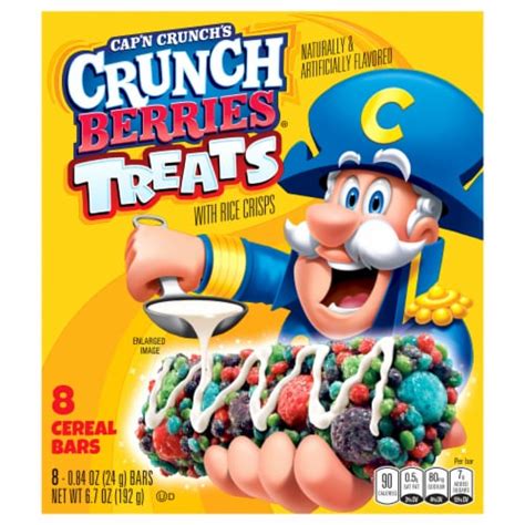 Cap'N Crunch Berry Rice Crisps Cereal Bars, 8 ct - Kroger