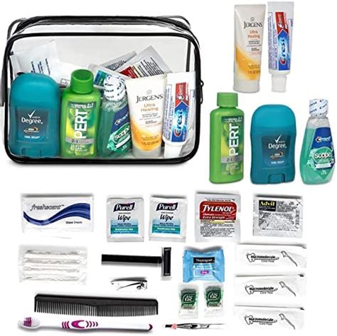 Asom Toiletry Travel Convenience Kit, Premium Personal Care Hygiene ...