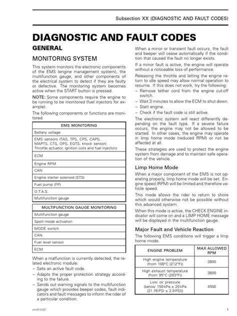 Diagnostic and Fault Codes | PDF | Fuse (Electrical) | Troubleshooting