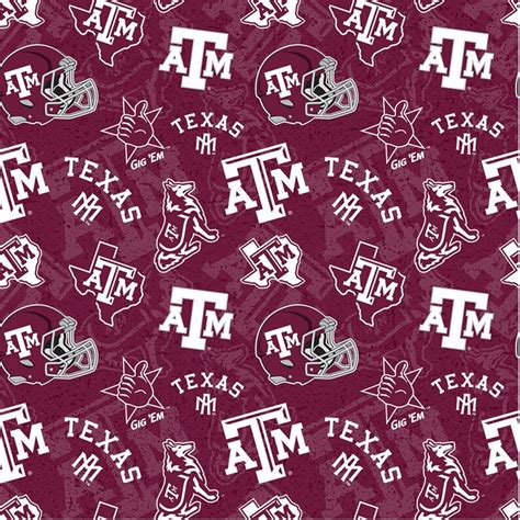 TEXAS A & M University aggies aggie print by the half yard | Etsy