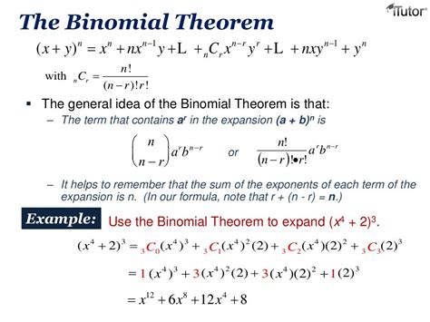 Binomial theorem