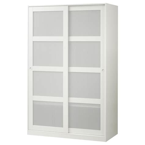 KVIKNE Armoire 2 portes coulissantes, blanc, 120x190 cm - IKEA