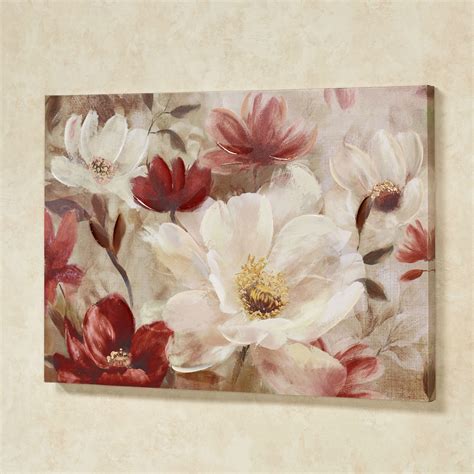 Natures Jewels Floral Canvas Wall Art | Floral wall art canvases, Flower art painting, Canvas ...