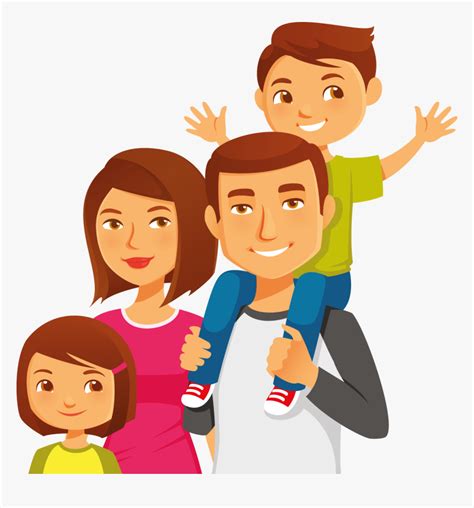 Clipart Family Individual - صور كرتونيه عائلية, HD Png Download ...