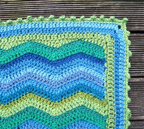 Ripple Blanket Revealed | Crochet edging, Ripple stitch crochet, Crochet blanket