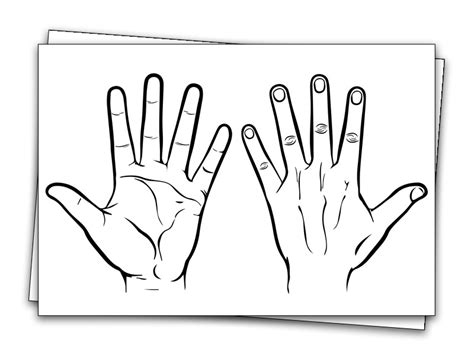 Printable Hand Outline Templates | Just Family Fun