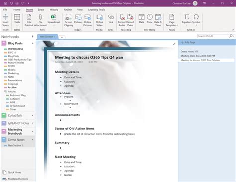 Jumpstart Note-taking with OneNote Templates – buckleyPLANET