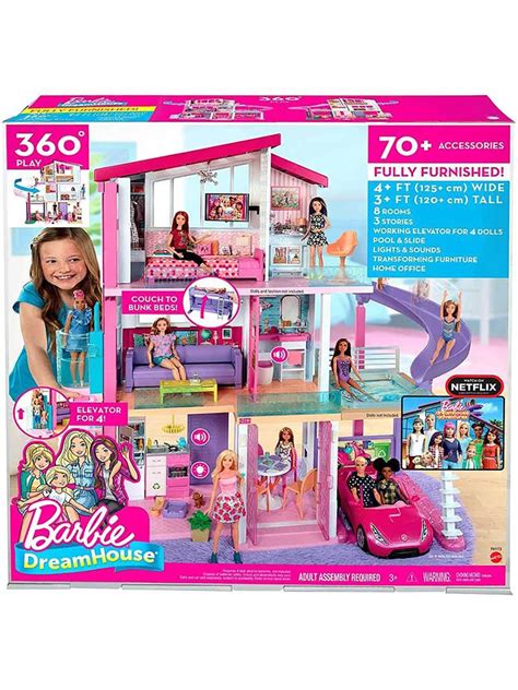 Barbie® Dreamhouse Doll House Playset, Barbie House With 75 Accessories | lupon.gov.ph