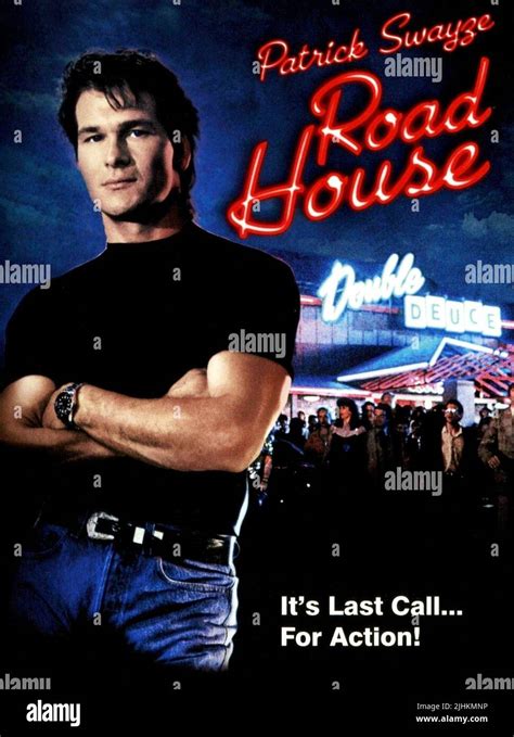 PATRICK SWAYZE POSTER, ROAD HOUSE, 1989 Stock Photo - Alamy