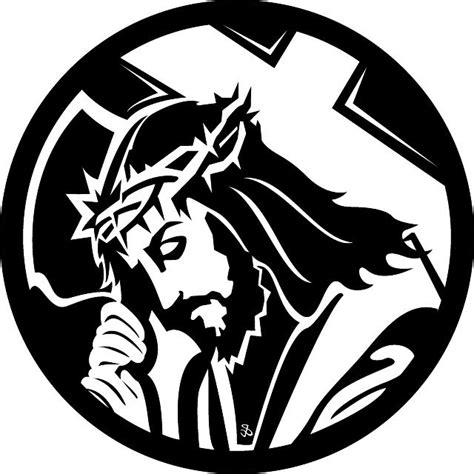 JESUS CARRYING THE CROSS VECTOR | Cross vector, Jesus on the cross ...