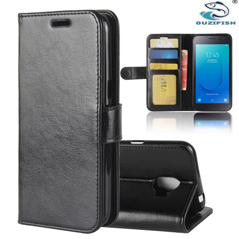 OUZIFISH For Samsung Galaxy J2 Core Case Luxury Wallet PU Leather Phone Case For Samsung J2 Core ...