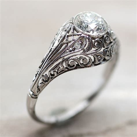 Circa 1900 18K Diamond Engagement Ring – Pippin Vintage Jewelry